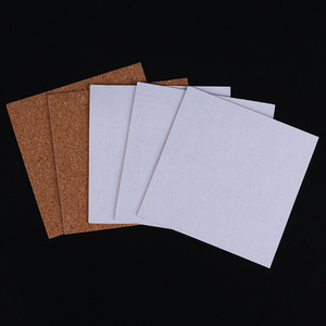 Sous-verres en liège pour boissons, en bois nordique, avec adhésif écologique à haute viscosité, découpés à la presse Zhongfu Nengzhan - Product Image 3
