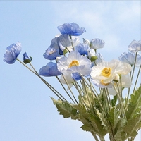 Künstliche Blumen mit Flock-Effekt für Heimdekoration im Großhandel