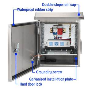 Özelleştirilebilir İzleme Kutusu <span class=keywords><strong>Metal</strong></span> Muhafaza Su Geçirmez Dağıtım Kutusu Elektrik Kontrol Paneli Kutusu - Product Image 3