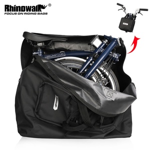 Rhinowalk, bolsa de transporte para bicicleta plegable de 14-16 pulgadas, bolsa de transporte portátil para bicicleta, estuche de transporte para ciclismo, <span class=keywords><strong>accesorios</strong></span> de viaje para bicicleta - Product Image 2