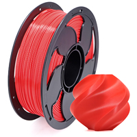 Filament PLA Basique 1,75 mm pour Imprimante 3D, Stock Local USA, 1 kg (2,2 lb), Haute Vitesse 600 mm/s, Rouge, Direct Usine