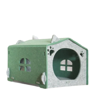 Cama para Gatos Ecológica Premium Tipo Cueva – Refugio Plegable de Fieltro Insonorizado, Diseño Cerrado Resistente a Arañazos - Product Image 4