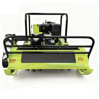 Mini tracteur multifonctionnel Télécommande sans fil sur chenilles Tondeuse à gazon Pastorale Désherbage Jardin Robot Petit Essence Auto