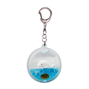 Sáng Tạo Fancy Thiết Kế Tùy Chỉnh Sáng Tạo Acrylic Sparkle Glitter Keyring 3D Nổi Aqua Keychain Lỏng Đầy Keychain - Product Image 1