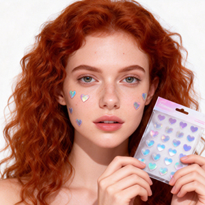 Holographische Laser-Pickel-Pflaster in Herzform zur Hautpflege und zur Behandlung von Hautunreinheiten - Product Image 1