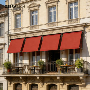 Toldo de Aluminio con Brazo Pivotante y Persiana Enrollable, Retráctil Manual, para Terraza, Patio, Exterior, Impermeable, para <span class=keywords><strong>Hogar</strong></span>, Comercio y Fábrica - Product Image 4