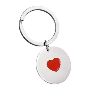 Ciondolo a Cuore Rotondo da 8mm con Placcatura in Oro 18K, Gioiello Religioso in Cristallo con Diamanti, Perle e Charms con Motivi Numerici - Product Image 1