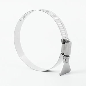 Quanchuang Stainless Steel Handle Hose <b>Clamp</b> For Gas And Kitchen <b>Exhaust</b> Pipe Repair Replacement - Product Image 1
