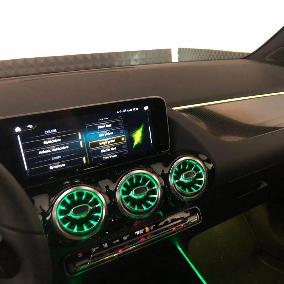 ไฟภายในรถยนต์ระบบไฟ LED สร้างบรรยากาศภายในรถยนต์สำหรับ Mercedes Benz B class