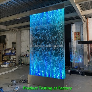 ที่กั้นห้องน้ำพุน้ำตกแบบดิจิทัลมีฟองน้ำ LED ปรับแต่งได้ - Product Image 5