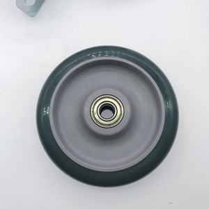 Roulements de <span class=keywords><strong>course</strong></span> à double bille de <span class=keywords><strong>4</strong></span> pouces <span class=keywords><strong>Roues</strong></span> fixes en caoutchouc thermoplastique rigide TPR pour <span class=keywords><strong>chariot</strong></span> manuel - Product Image 2