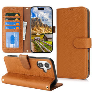 <span class=keywords><strong>Funda</strong></span> de Cuero <span class=keywords><strong>con</strong></span> <span class=keywords><strong>Tapa</strong></span> Plegable para <span class=keywords><strong>iPhone</strong></span> 17, <span class=keywords><strong>Funda</strong></span> para <span class=keywords><strong>iPhone</strong></span> 16 Pro Max, Apple 15, 14 Plus, <span class=keywords><strong>Funda</strong></span> Protectora de Cuero - Product Image 1