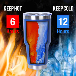 Vaso de 30 oz, acero inoxidable, aislado al vacío con tapa MagSlider, Rojo - Product Image 6