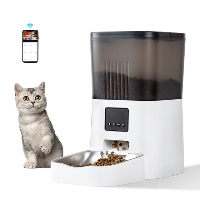 Phone App Control Tuya Smart Auto Reminder Timed Cat Dog Food Dispenser Automatic Pet Feeder