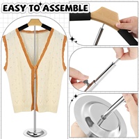 Présentoir de Comptoir Flexible pour Magasin de Vêtements, Support d'Épaule pour Chemises, Porte-Vêtements de Table