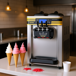 Máquina de Helados Comercial Vevor para Mostrador, 2350W, 22L/H, Máquina de Helado Suave con Panel LCD y Acero Inoxidable - Product Image 2