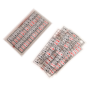 Tarjetas mágicas transparentes de 12x5cm, accesorios de plástico para trucos de magia juvenil - Product Image 1