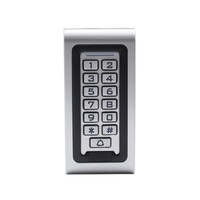 Système de contrôle d'accès de porte étanche IP68, lecteur de carte RFID autonome en métal avec clavier, fréquence 125 kHz