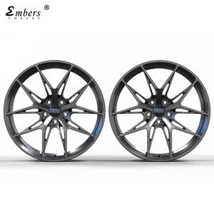 Rines de Aluminio Forjado Personalizados para Automóvil, 18 Pulgadas, Acabado Negro, Diseño Multirradio, Compatibilidad Universal para Mercedes - Product Image 1