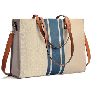 Offre Spéciale à la mode de haute qualité femmes sacs poignée pour ordinateur portable sacs haut de gamme lumière luxe toile sacs fourre-tout pour voyage usage quotidien