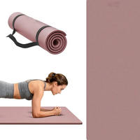 Tapete de Yoga NBR con Logotipo Personalizado, 10 mm de Grosor, Antideslizante, para Pilates, para Hombres y Mujeres