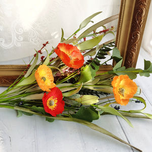 Vente en Gros de Fleurs Artificielles de Printemps Pulvérisation de Coquelicots de Fleurs Sauvages <span class=keywords><strong>Bouquet</strong></span> de Fleurs de Pâques - Product Image 2