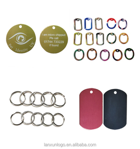 LANXUN LX2220 Etiquette de <span class=keywords><strong>carte</strong></span> d'identité de <span class=keywords><strong>chien</strong></span> en aluminium vierge personnalisée finition anodisée sérigraphie étiquette de <span class=keywords><strong>chien</strong></span> en métal - Product Image 5