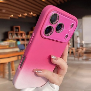 เคสซิลิโคนเหลวสีไล่เฉดแบบหน้าต่างขนาดใหญ่ สำหรับ iPhone 17 16 15 14 Pro Max 13 12 Air Plus ป้องกันแรงกระแทก - Product Image 1