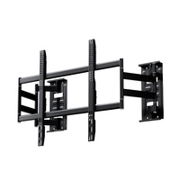 Rak Gantung TV Ultra Tipis Full Motion Terpasang di Dinding, Dapat Diatur Ketinggiannya, Menghindari Soket, 50-120 Inch