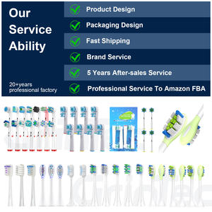 Vente directe vibrateur populaire Massage gommes plastique remplacement Double nettoyage pour Oaal-b EB22-X têtes de brosse à dents - Product Image 4