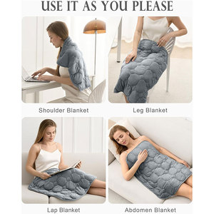 Уютное роскошное утяжеленное одеяло из хрустального бархата, маленькое утяжеленное одеяло для отдыха, сна, путешествий - Product Image 6