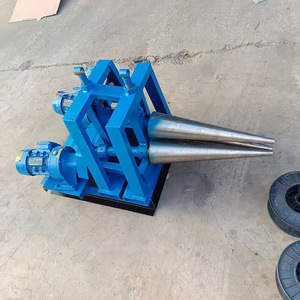 Máquina Dobladora de Rodillos Cónicos Pequeña, 3 Rodillos, Manual, para Formar Placas de Acero al Carbono, Multifuncional - Product Image 2