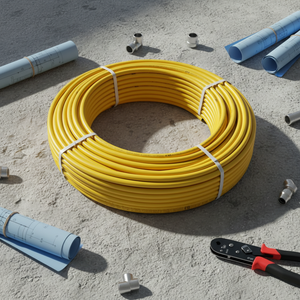 Tuyau de <span class=keywords><strong>gaz</strong></span> composite multicouche <span class=keywords><strong>jaune</strong></span> PE-AL-PE en <span class=keywords><strong>polyéthylène</strong></span> 16mm/20mm/25mm/26mm/32mm/40mm/50mm/53mm - Product Image 3