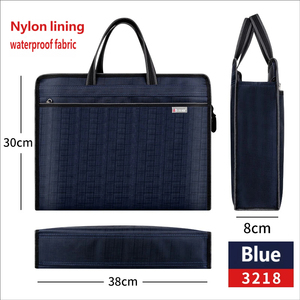 Maletín de Negocios de Tela Oxford para Hombre, Bolsa para Portátil con Cierre de Cremallera, Impermeable y Resistente a los Golpes para Almacenamiento de Documentos - Product Image 6
