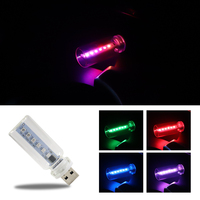 Luz de ambiente para Interior de coche, modo colorido, LED táctil inalámbrico, luz nocturna pequeña, lámpara de iluminación ambiental, botella de vidrio para acampar