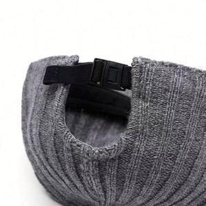 2024 New Autumn Winter Women Lady Warm Jacquard Baseball Cap Casual Fashion Solid Knitted <b>Hat</b> - Product Image 5