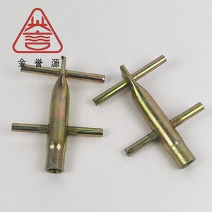 Vis de béton filetée M12 en acier au carbone, <span class=keywords><strong>ancrage</strong></span> à anneau de levage, barre transversale plaquée zinc brillant - Product Image 4