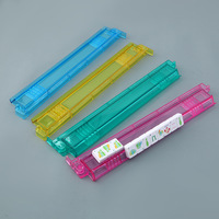 Règle de Mahjong antidérapante de style américain, Trieur de cartes multicolore, Support, Poussoir de jeu de société de luxe, mini-jeux