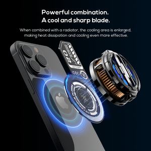 Plaque arrière en métal MEMO VC01 pour téléphone portable, avec coussinet adhésif et chambre à vapeur magnétique pour refroidisseur de téléphone Memo - Product Image 4