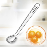 Nouveau acier inoxydable printemps mélangeur à main cuillère Gadgets de cuisine pour mélanger les oeufs Sauces miel crème outils de cuisson