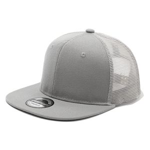 Toptan özel 6 Panel düz örgü yapış geri şoför şapkası kap yüksek kaliteli düz kenarlı doruğa kap toplu sportif dimi düşük adedi - Product Image 2