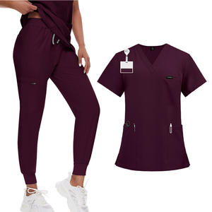 Ensemble d'uniformes infirmiers <span class=keywords><strong>de</strong></span> qualité supérieure, durable, avec plusieurs poches pour les outils médicaux, options <span class=keywords><strong>de</strong></span> taille et <span class=keywords><strong>de</strong></span> couleur personnalisées pour les hôpitaux et les maisons <span class=keywords><strong>de</strong></span> <span class=keywords><strong>retraite</strong></span> - Product Image 3