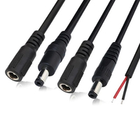 Câble d'extension d'alimentation personnalisé ODM OEM avec connecteur DC, cordon de charge mâle AC DC 5V 9V 12V, faisceau de câbles pour TV et caméra
