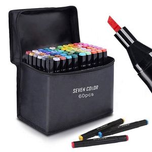 Lot de marqueurs de peinture pas chers, gamme complète, stylo argenté à pointe fine, 60 couleurs (PC-3M) - Product Image 4