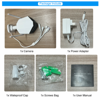 180 °   Caméra de sécurité extérieure grand angle IP66 étanche, caméra bullet WiFi avec vision nocturne couleur, détection de mouvement 10m, carte SD 128G