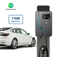 Estación de Carga para Vehículos Eléctricos (EVSE) de 11kW, Tipo 2, para Montaje en Pared, con Certificación CE y TUV, Control por Tarjeta RFID, Aplicación y Wifi, Carga Rápida Inteligente