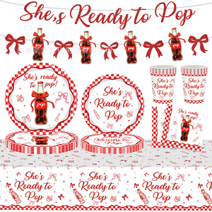Décorations personnalisées pour fête prénatale sur le thème des sodas rétro - Fabricant - Product Image 1