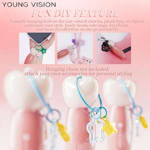 Le brillant à lèvres liquide imperméable en forme de cœur 6 couleurs peut être mélangé et assorti en tant qu'eau de rouge à lèvres de beauté multifonctionnelle - Product Image 4