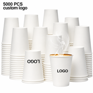 Factory Price Custom <b>Logo</b> Single <b>Wall</b> Kraft Paper Coffee Cups 7oz 9oz Disposable Hot Drink Tea Cups - Product Image 1