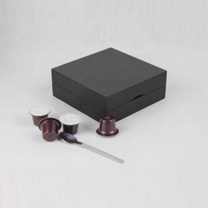 Boîte à capsules de café Nespresso en bois noir, cadeau - Product Image 4